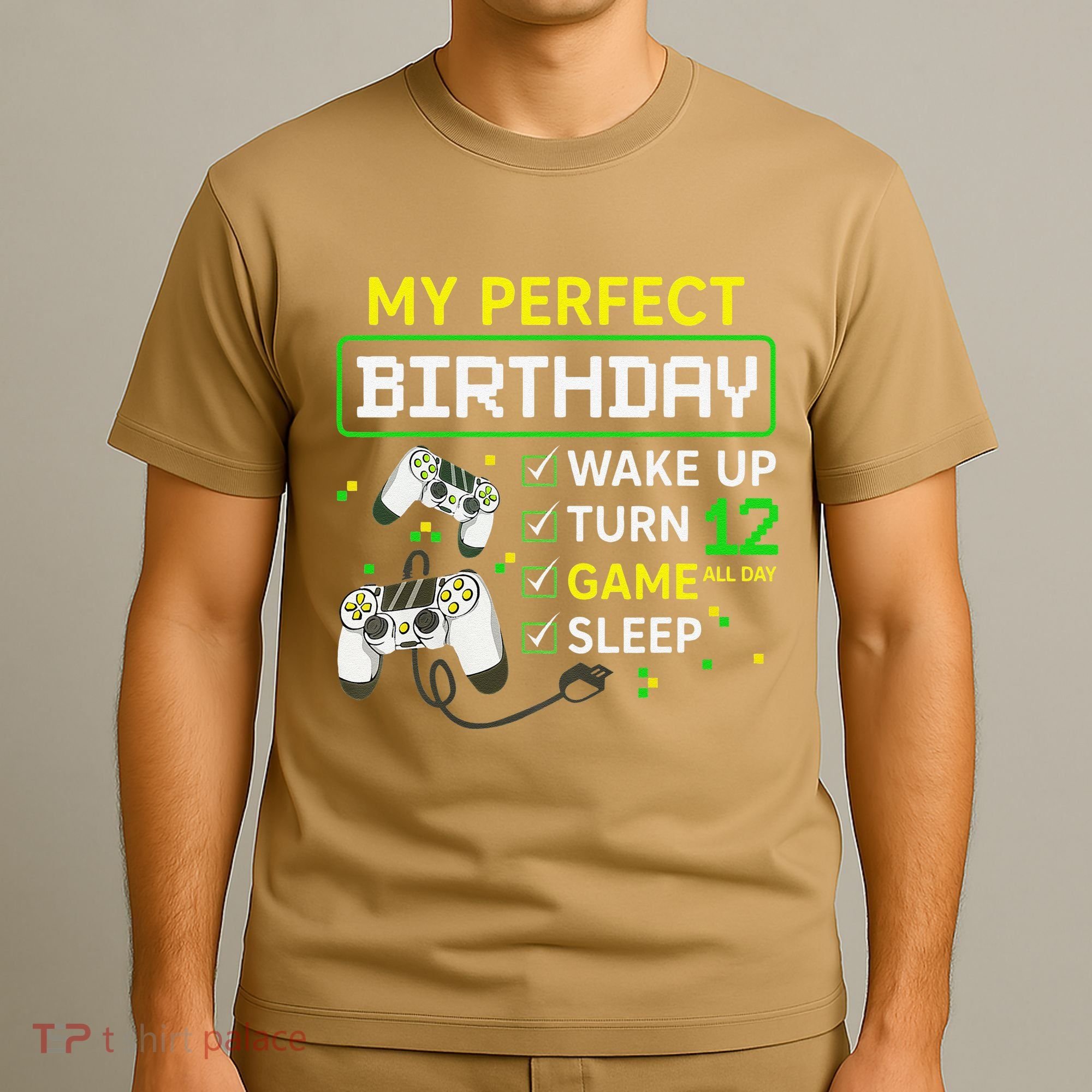 My Perfect Day Video Game 12 Year Old Gift 12th Birthday T-Shirt