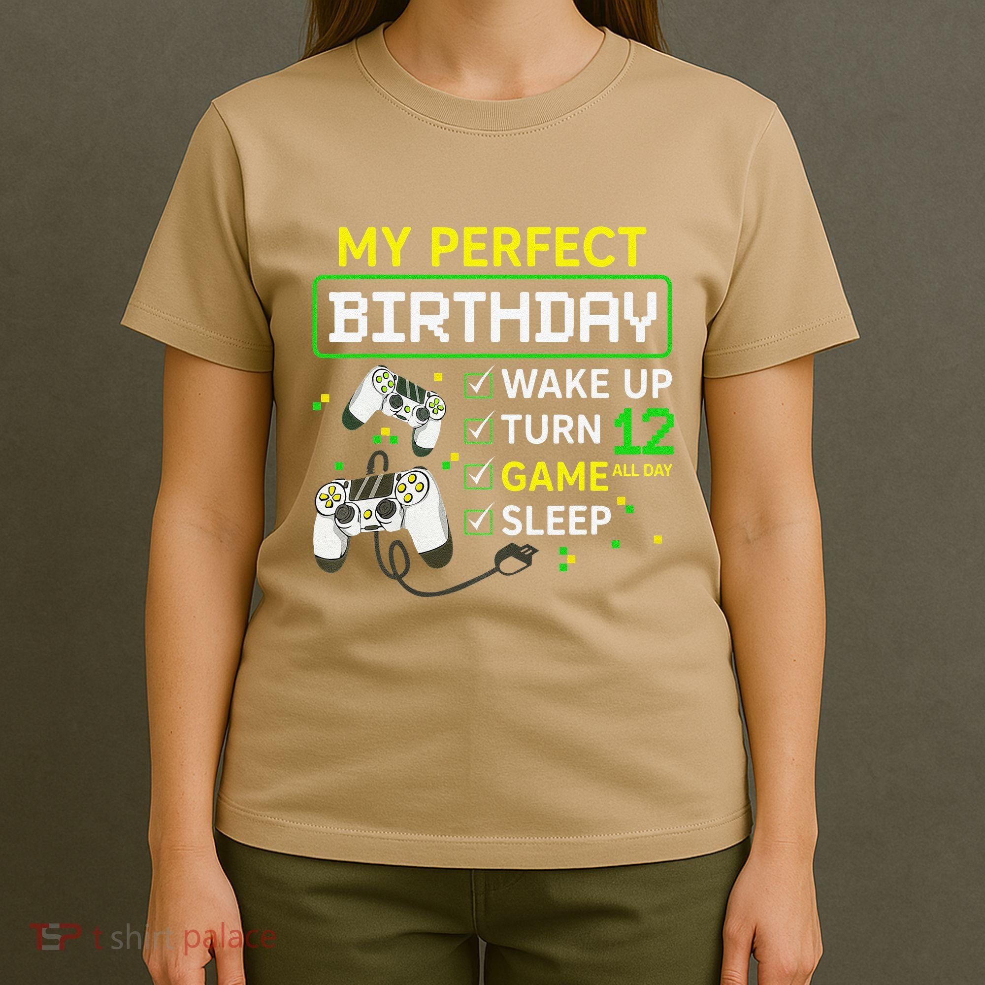 My Perfect Day Video Game 12 Year Old Gift 12th Birthday T-Shirt