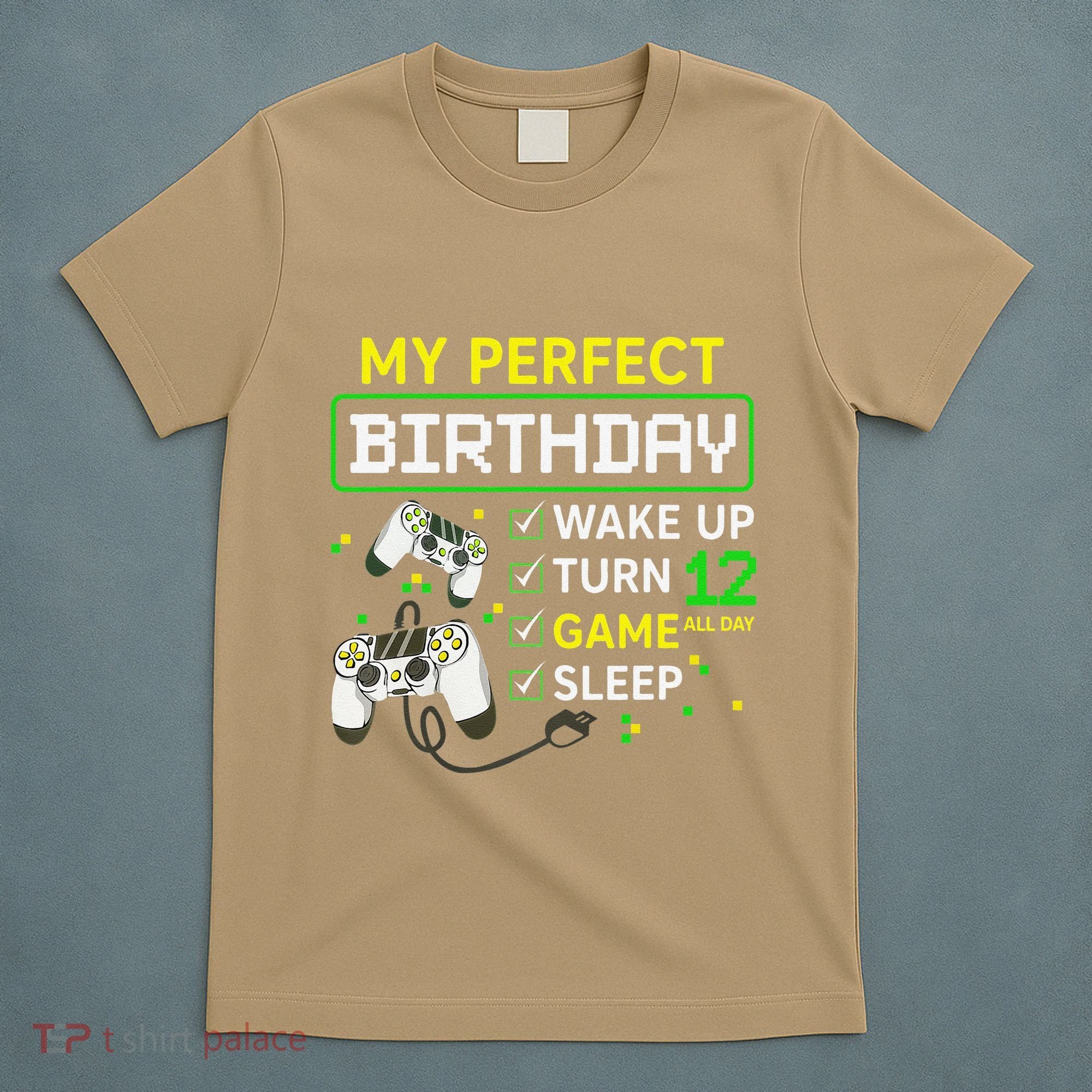 My Perfect Day Video Game 12 Year Old Gift 12th Birthday T-Shirt