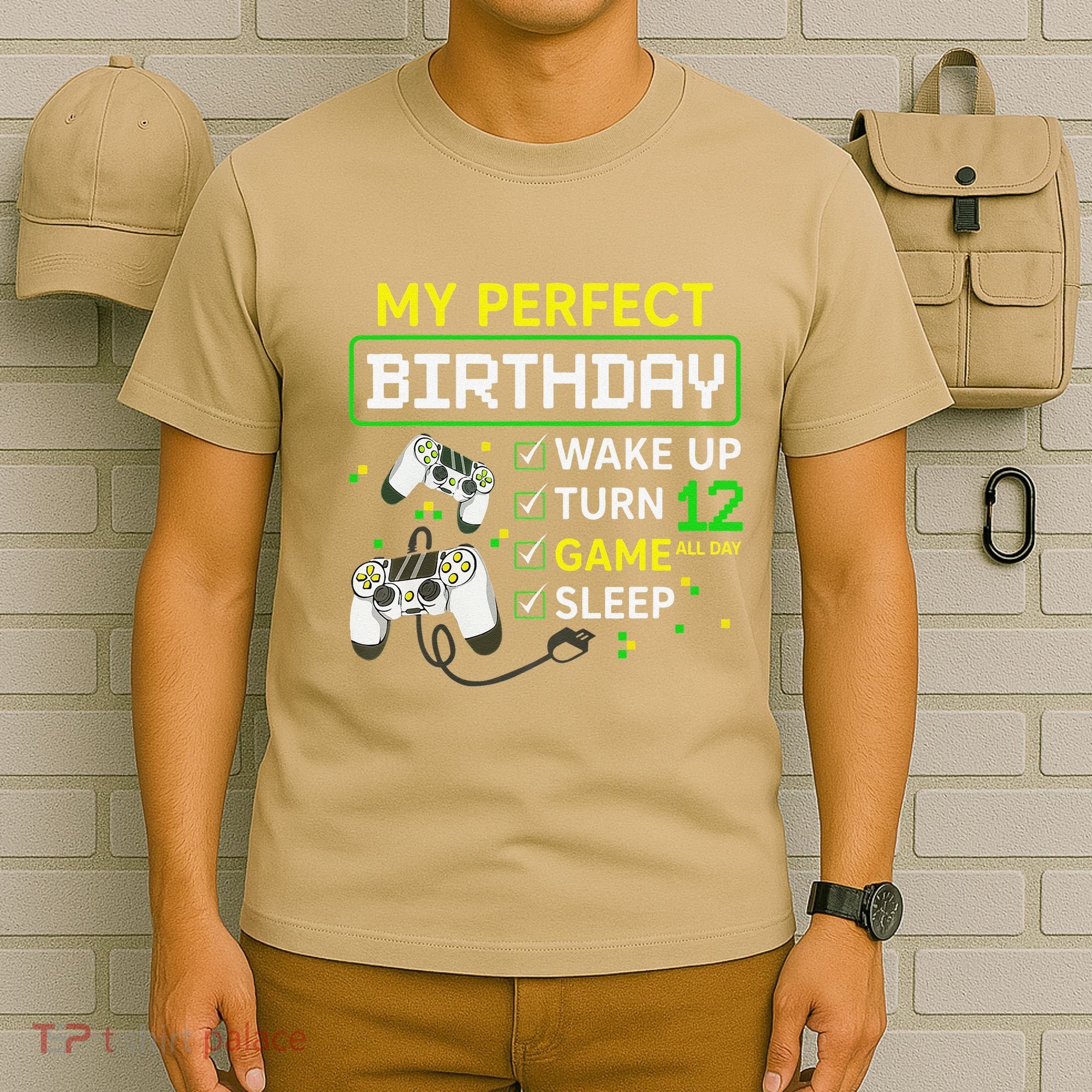 My Perfect Day Video Game 12 Year Old Gift 12th Birthday T-Shirt