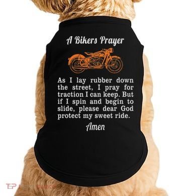 Motorcycle Prayer Design Bikers Prayer Doggie Tank