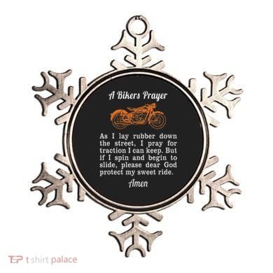 Motorcycle Prayer Design Bikers Prayer Ornament