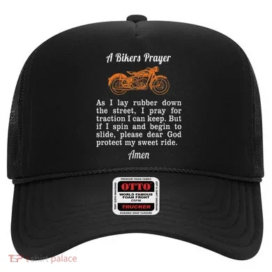 Motorcycle Prayer Design Bikers Prayer Hat