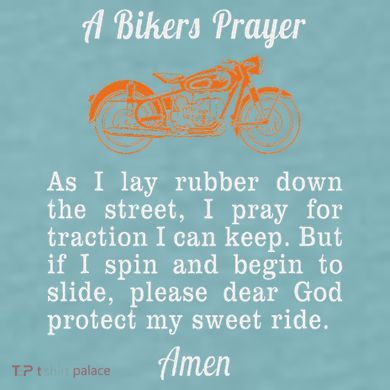 Motorcycle Prayer Design Bikers Prayer Sueded Cloud Jersey T-Shirt