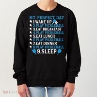 My Perfect Day Play Pickleball Funny Pickleball Gift Women's Sweatshirt thumb 0