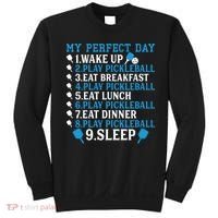 My Perfect Day Play Pickleball Funny Pickleball Gift Sweatshirt thumb 0