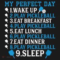 My Perfect Day Play Pickleball Funny Pickleball Gift Mousepad thumb 1