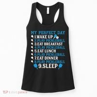 My Perfect Day Play Pickleball Funny Pickleball Gift Women's Tank Top thumb 0