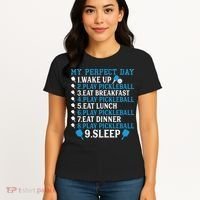 My Perfect Day Play Pickleball Funny Pickleball Gift Women's T-Shirt thumb 4