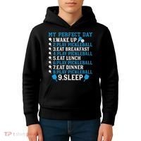 My Perfect Day Play Pickleball Funny Pickleball Gift Kids Hoodie thumb 4