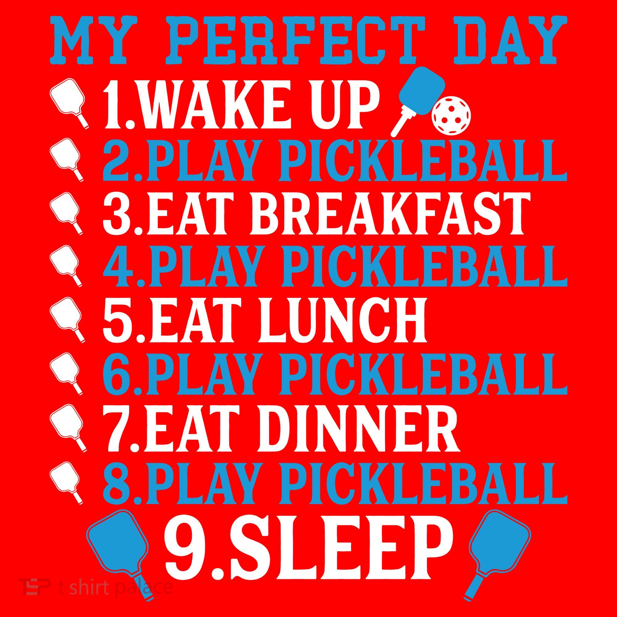 My Perfect Day Play Pickleball Funny Pickleball Gift Santa Hat