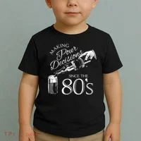 Making Pour Decisions Since The 80s Toddler T-Shirt thumb 2