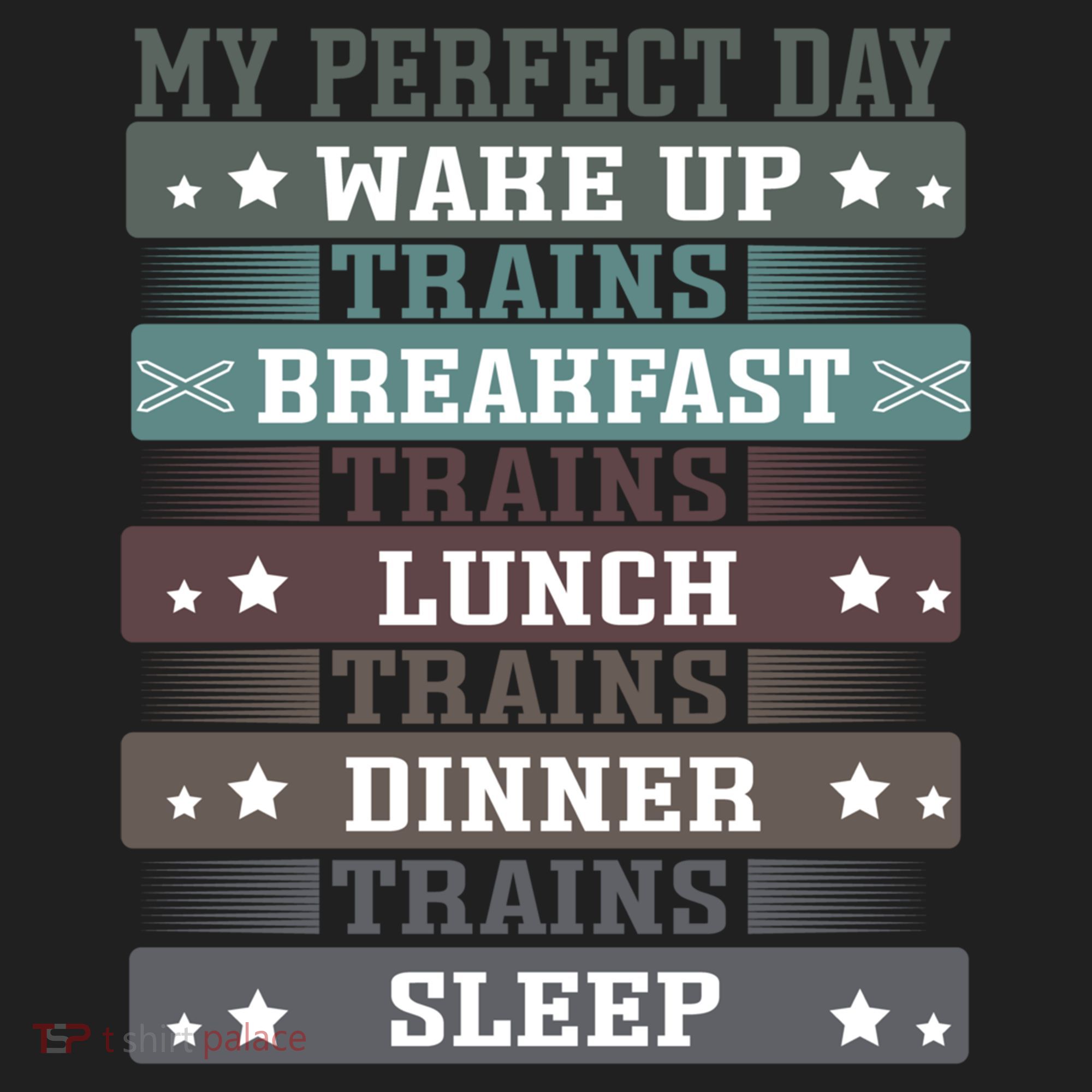 'My Perfect Day' Trains Gift Funny Locomotive Train Lover Meaningful Gift Hat