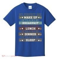 'My Perfect Day' Trains Gift Funny Locomotive Train Lover Meaningful Gift Kids T-Shirt thumb 0