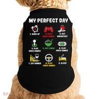 My Perfect Day Gamer Cool Gamer Video Game Doggie Tank thumb 0