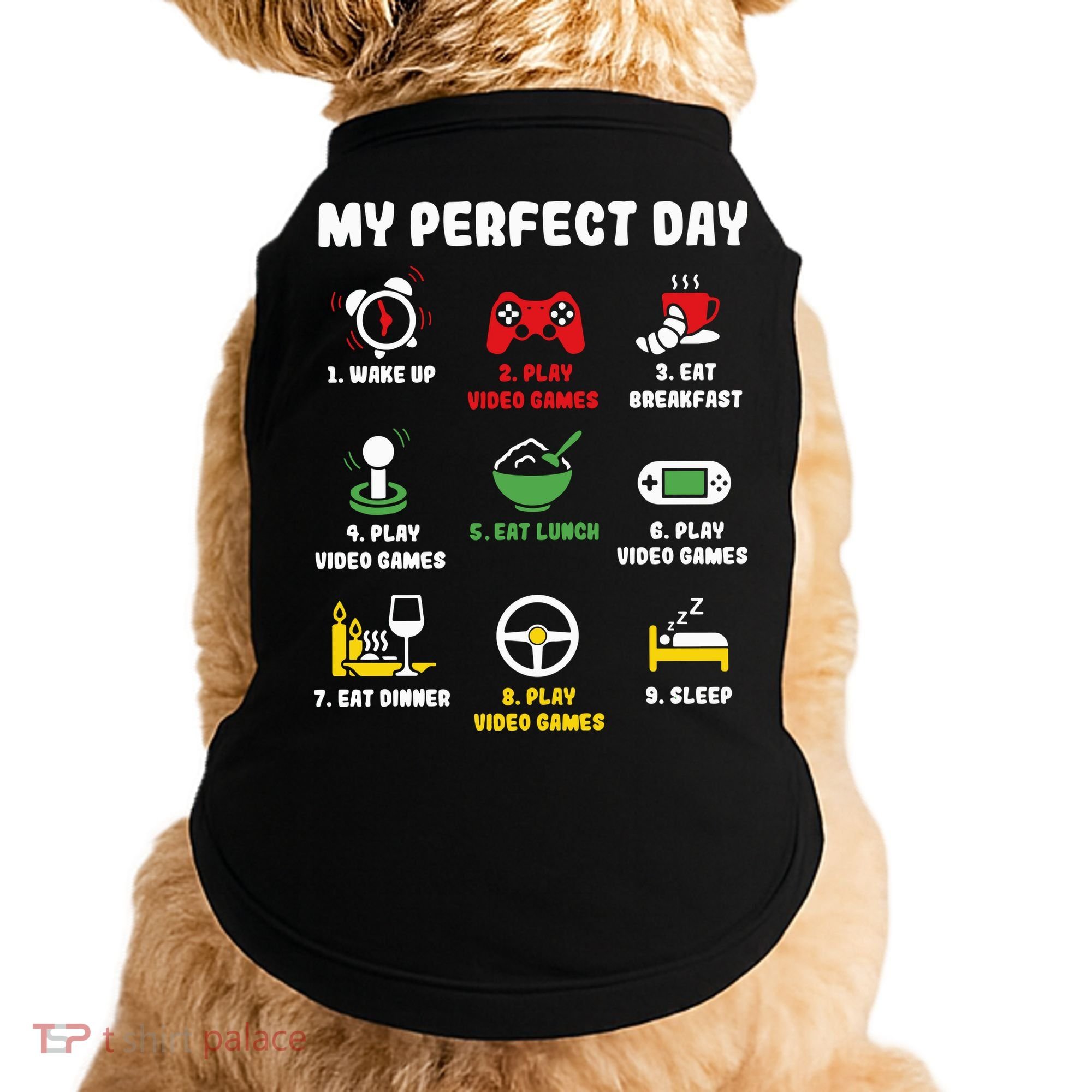 My Perfect Day Gamer Cool Gamer Video Game Doggie Tank