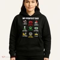My Perfect Day Gamer Cool Gamer Video Game Hoodie thumb 5