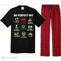My Perfect Day Gamer Cool Gamer Video Game Pajama Set thumb 0