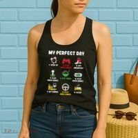 My Perfect Day Gamer Cool Gamer Video Game Women's Tank Top thumb 2