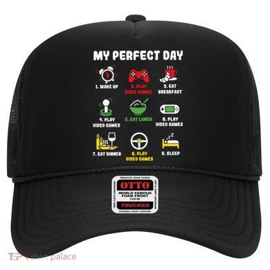 My Perfect Day Gamer Cool Gamer Video Game Hat