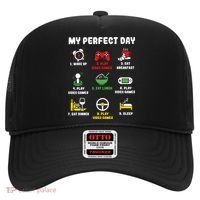 My Perfect Day Gamer Cool Gamer Video Game Hat thumb 0