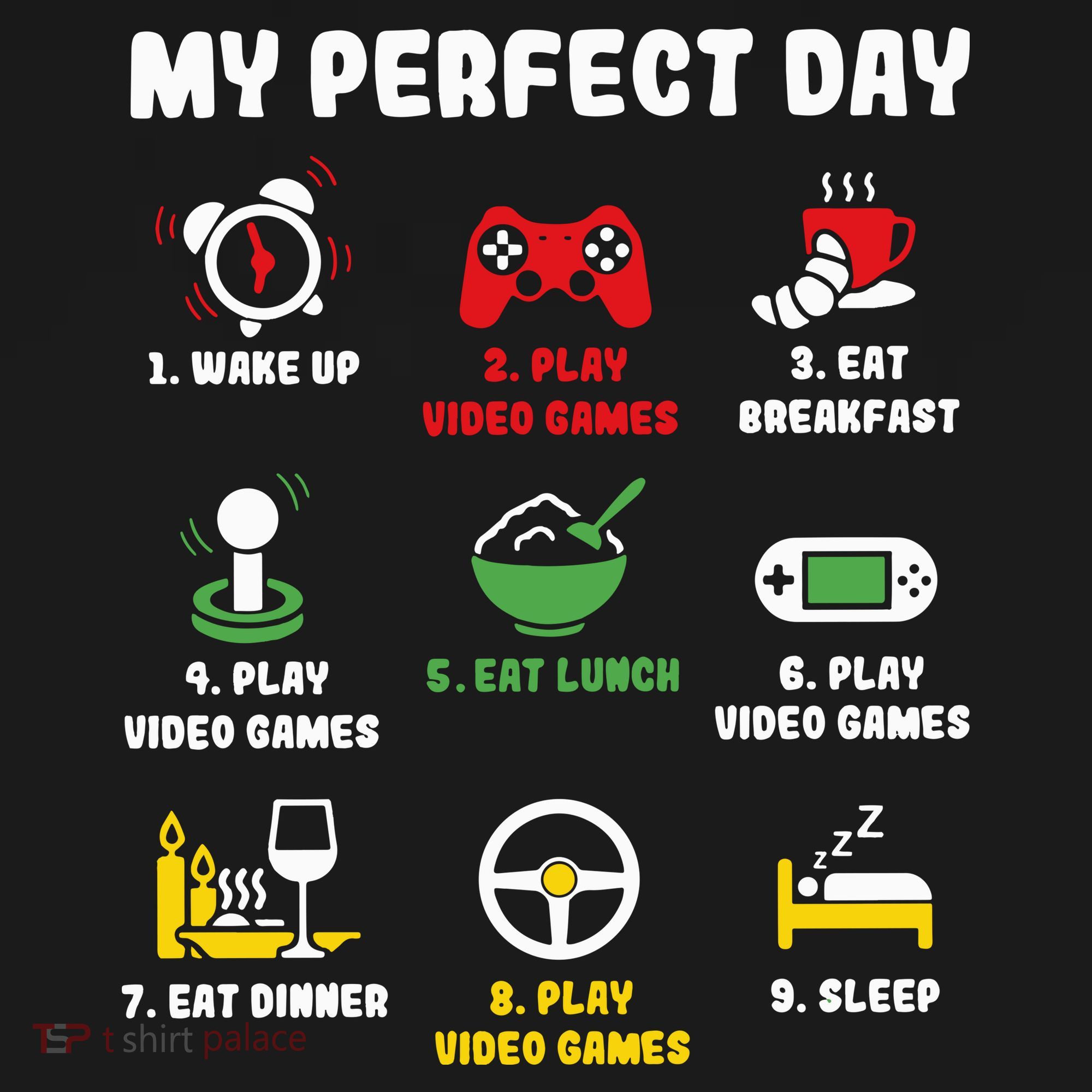 My Perfect Day Gamer Cool Gamer Video Game Visor