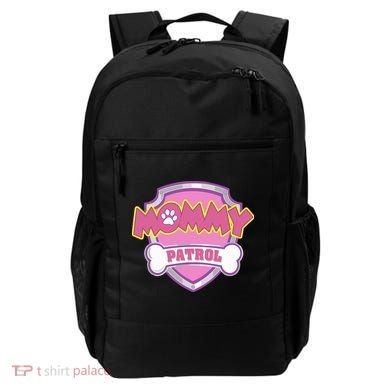 Mom Patrol Dog Mom Dad Backpack