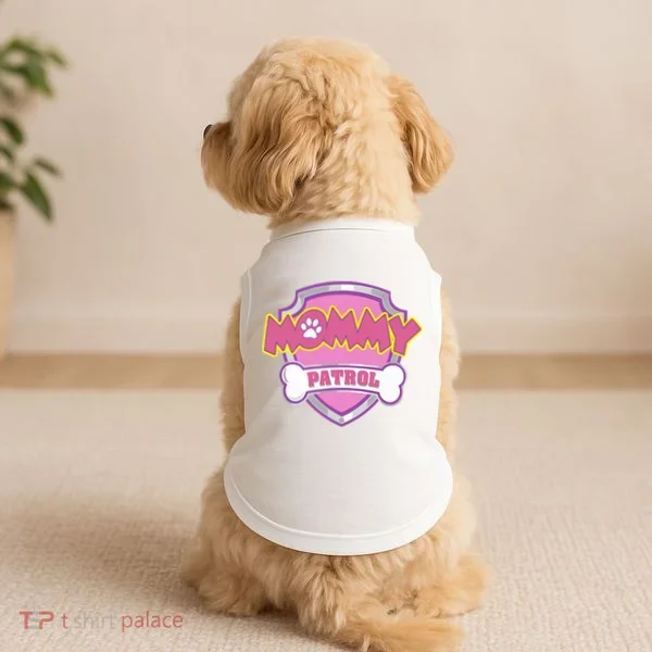 Mom Patrol Dog Mom Dad Doggie Tank