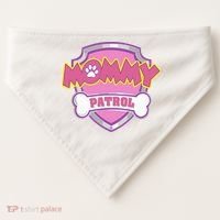 Mom Patrol Dog Mom Dad USA-Made Doggie Bandana thumb 0