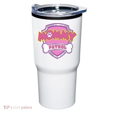 Mom Patrol Dog Mom Dad Tumbler