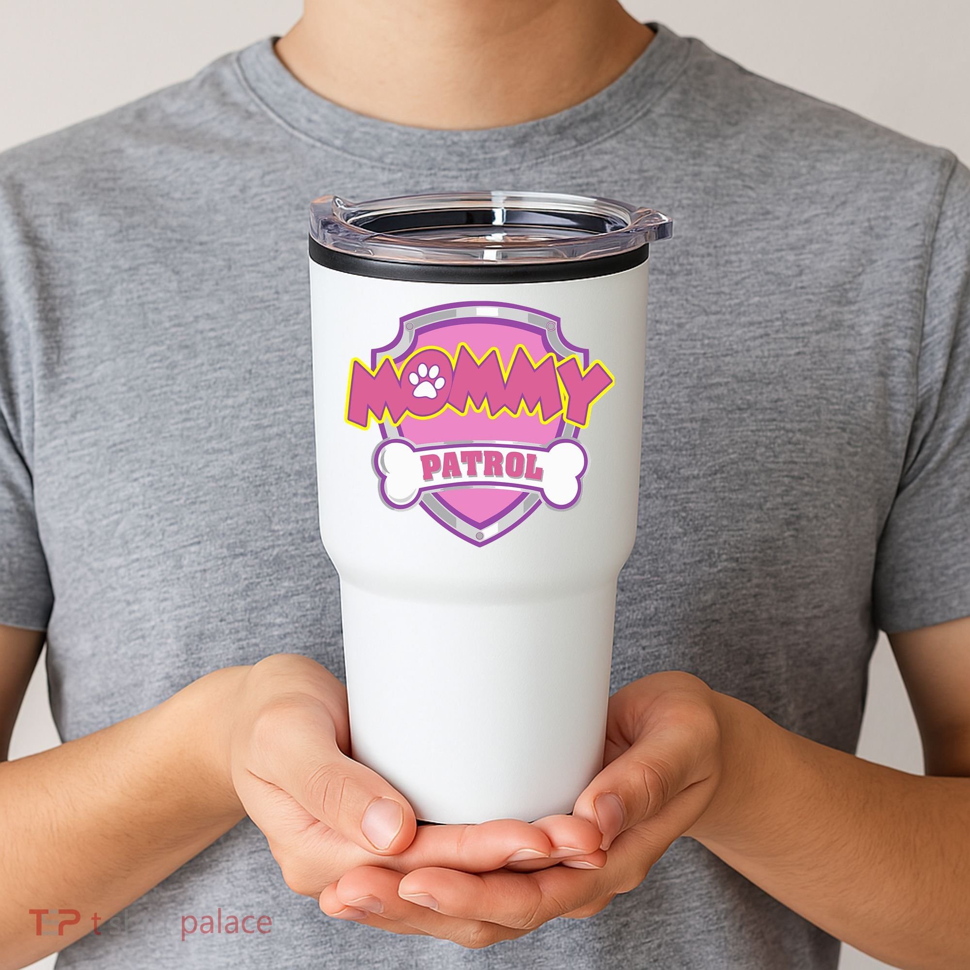 Mom Patrol Dog Mom Dad Tumbler