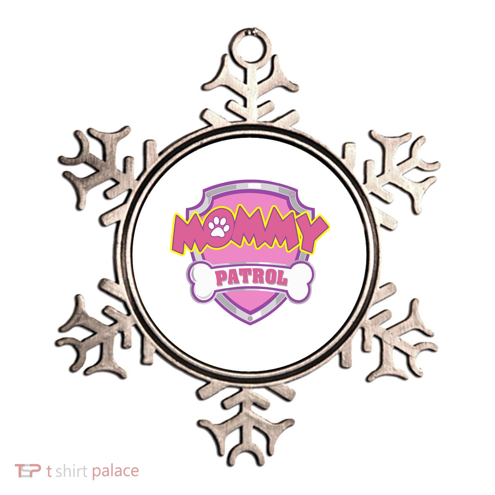 Mom Patrol Dog Mom Dad Ornament