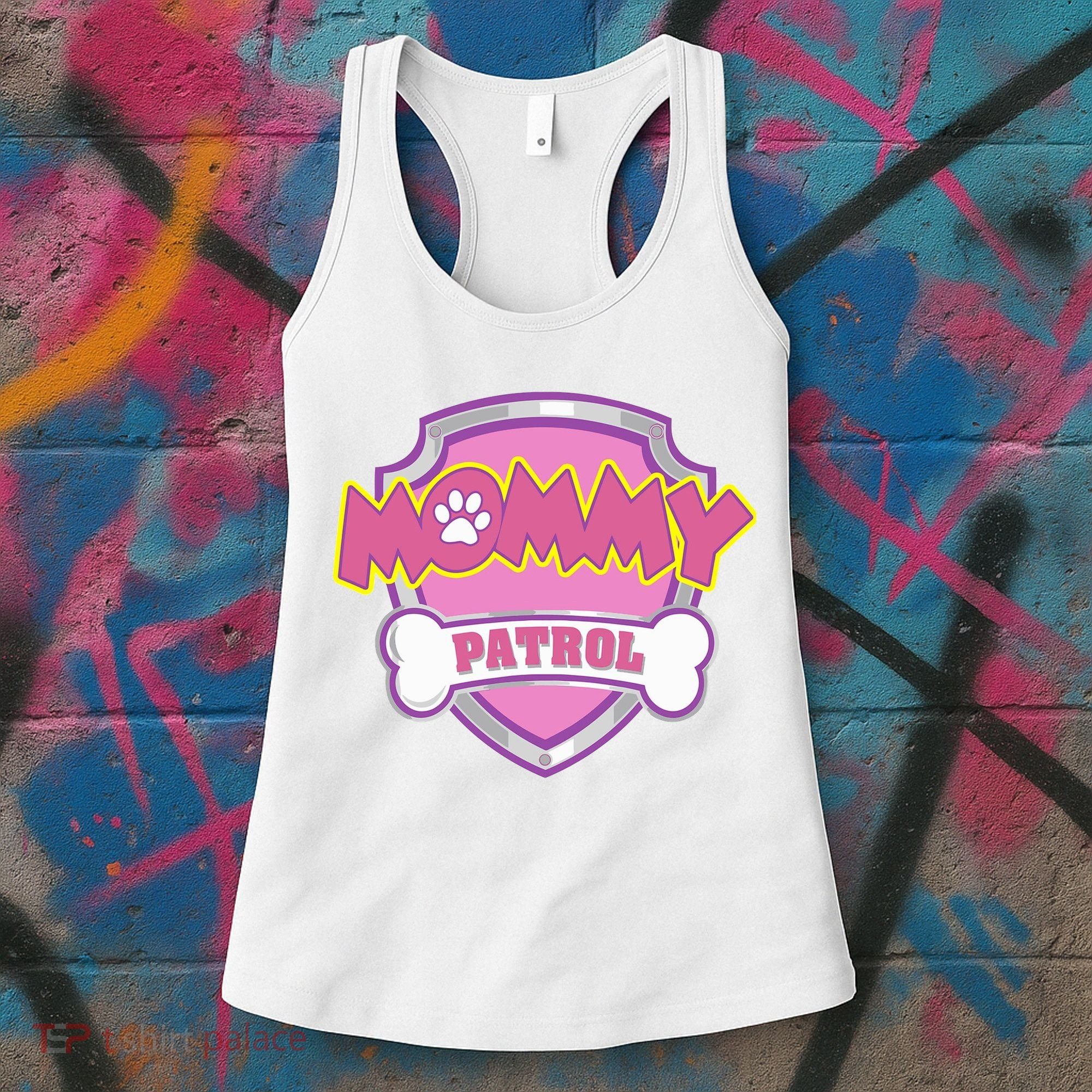 Mom Patrol Dog Mom Dad Women's Tank Top