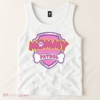 Mom Patrol Dog Mom Dad Tank Top thumb 2