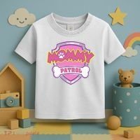 Mom Patrol Dog Mom Dad Toddler T-Shirt thumb 3