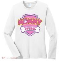Mom Patrol Dog Mom Dad Women's Long Sleeve Shirt thumb 0