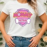 Mom Patrol Dog Mom Dad Women's T-Shirt thumb 2