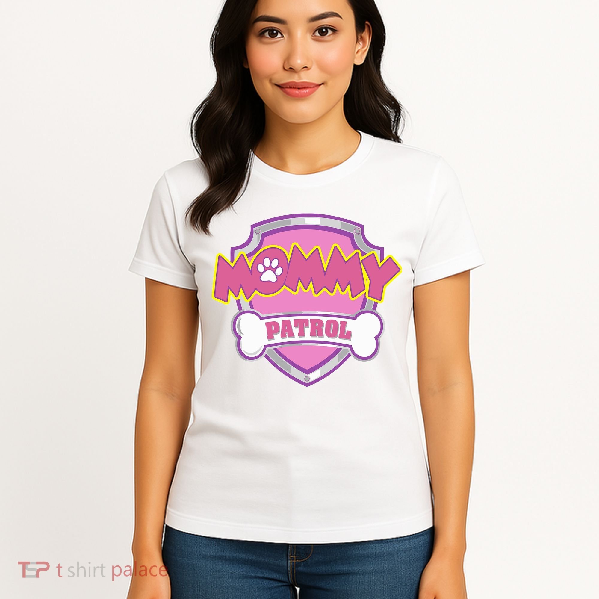 Mom Patrol Dog Mom Dad Women's T-Shirt