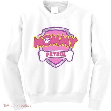 Mom Patrol Dog Mom Dad Kids Sweatshirt