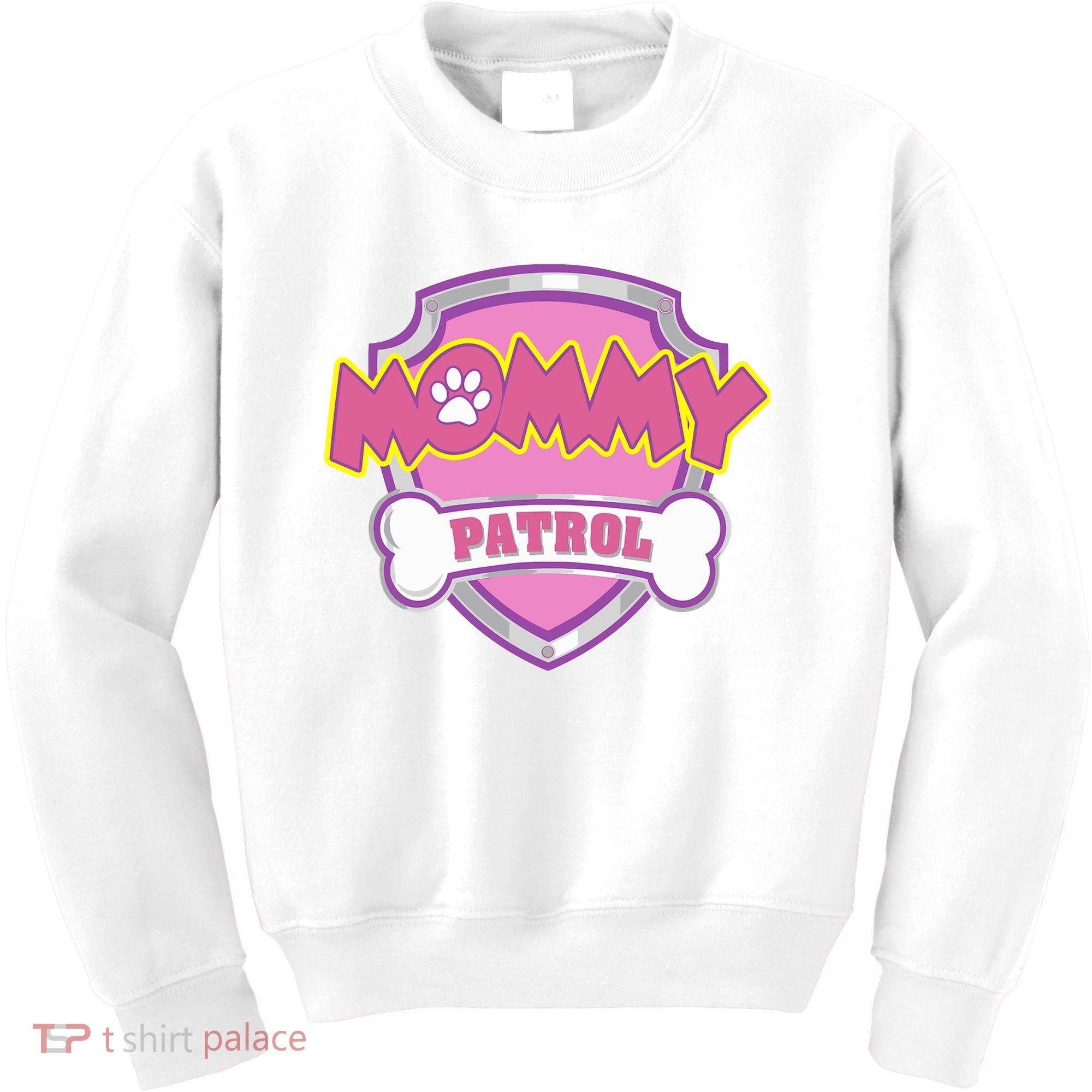 Mom Patrol Dog Mom Dad Kids Sweatshirt