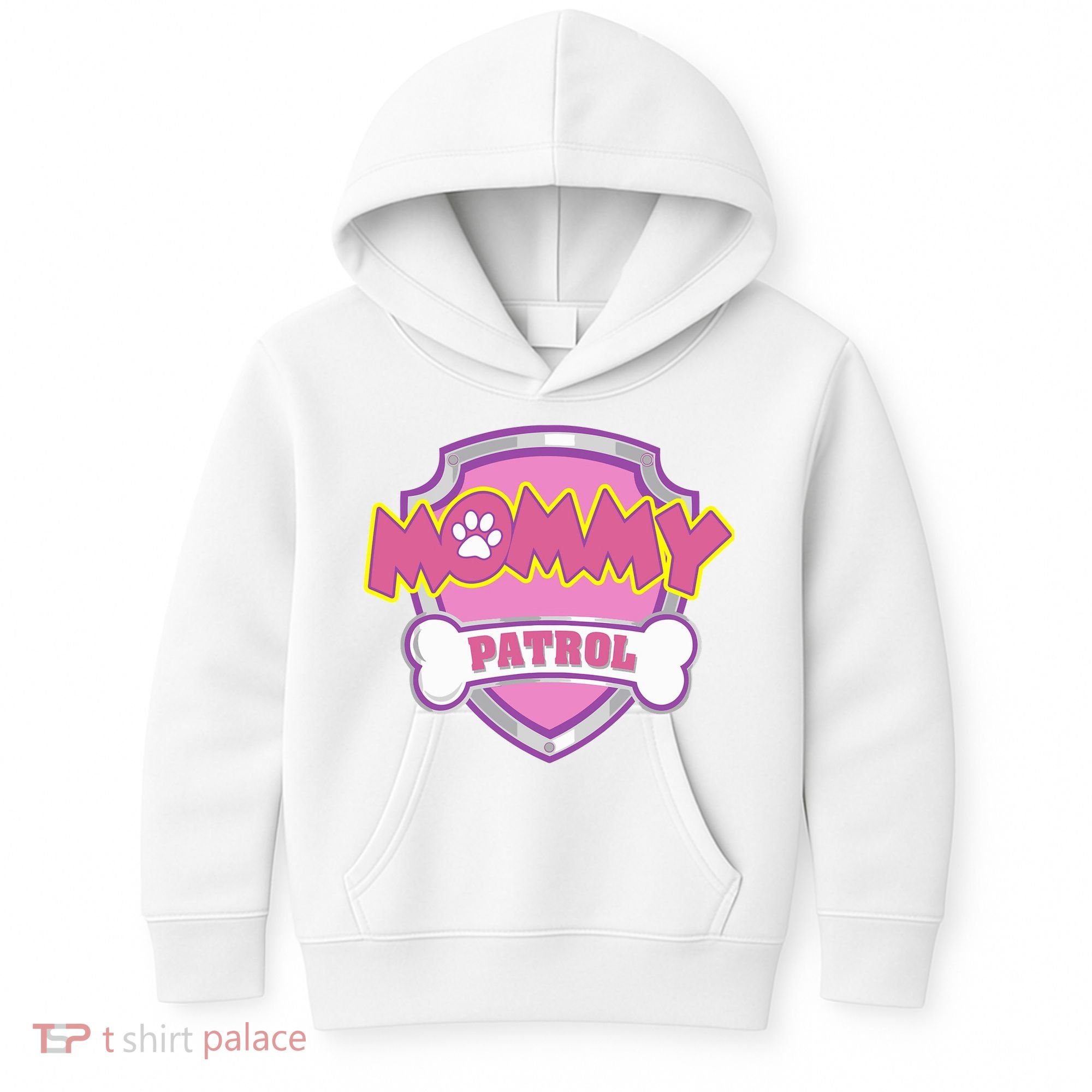 Mom Patrol Dog Mom Dad Kids Hoodie