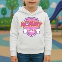 Mom Patrol Dog Mom Dad Kids Hoodie thumb 3