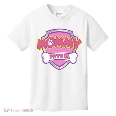 Mom Patrol Dog Mom Dad Kids T-Shirt