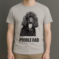 Mens Poodle Dad Standard Poodle Dad T-Shirt thumb 3