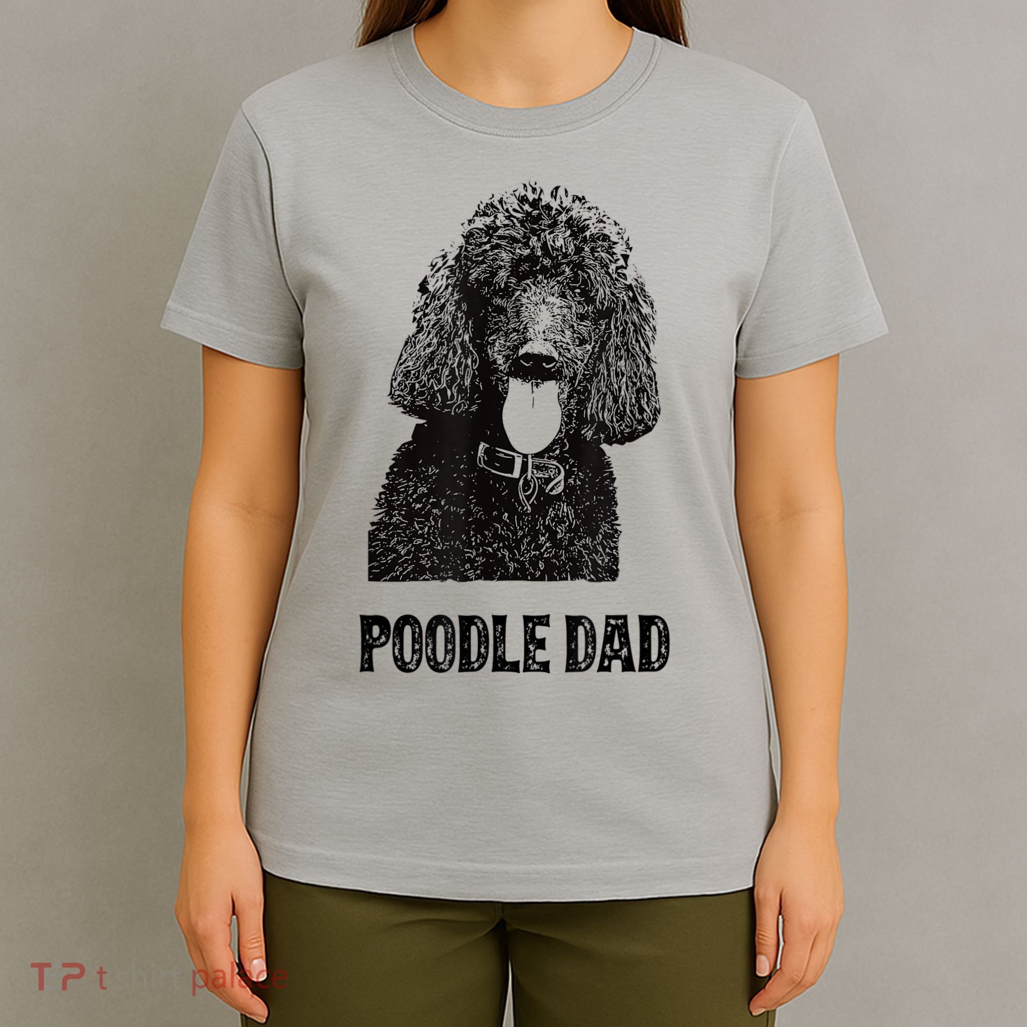 Mens Poodle Dad Standard Poodle Dad T-Shirt