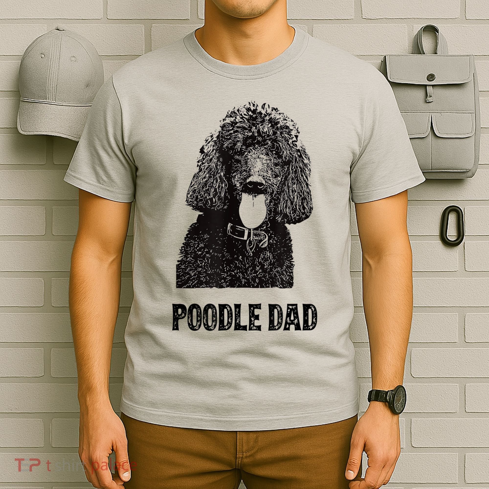 Mens Poodle Dad Standard Poodle Dad T-Shirt