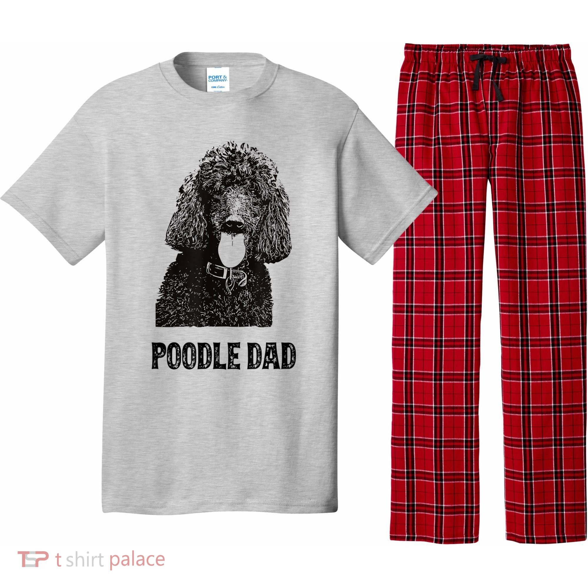 Mens Poodle Dad Standard Poodle Dad Pajama Set