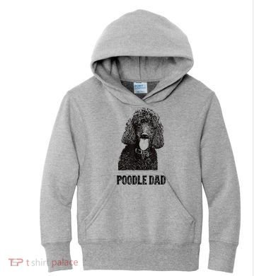 Mens Poodle Dad Standard Poodle Dad Kids Hoodie