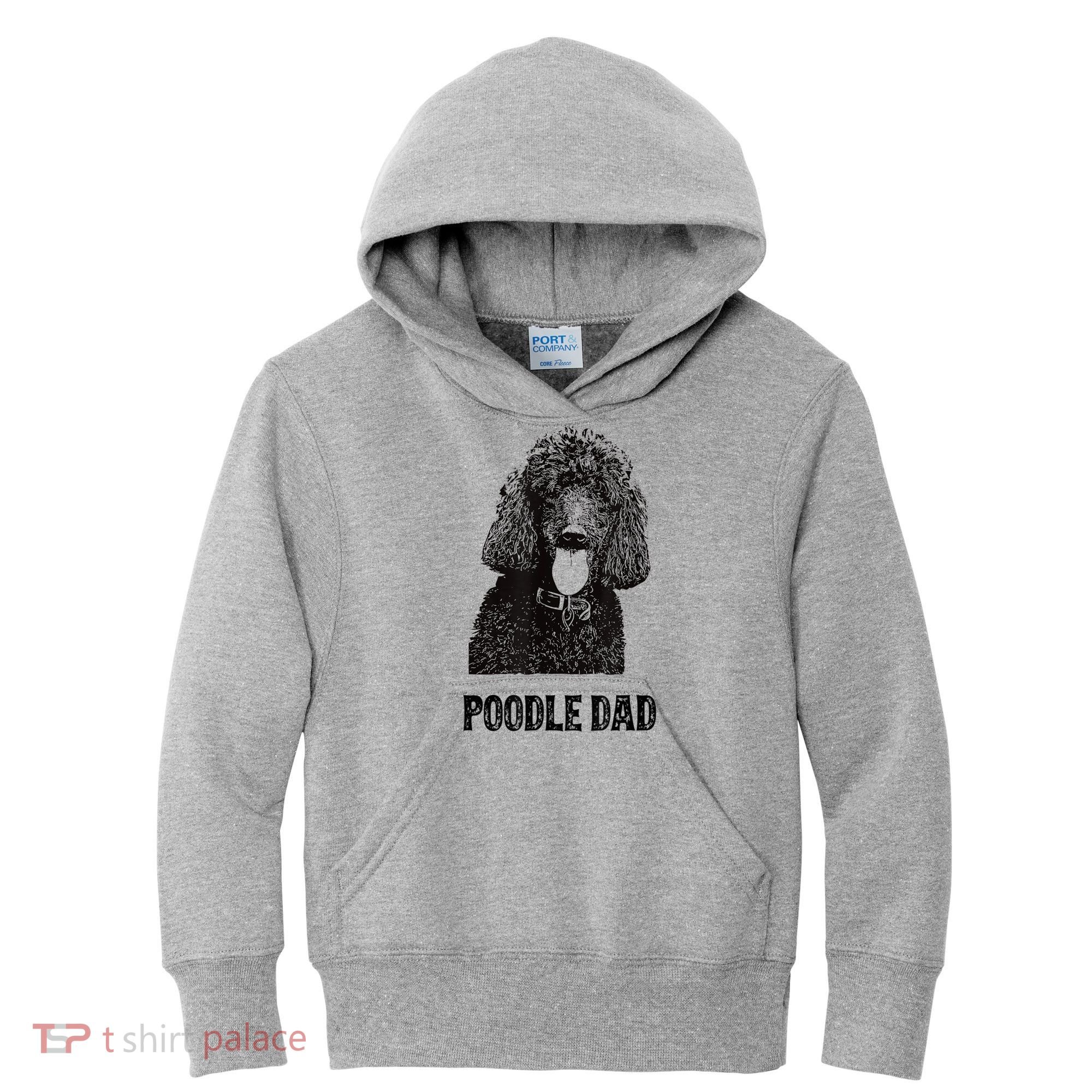 Mens Poodle Dad Standard Poodle Dad Kids Hoodie