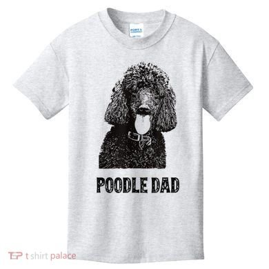Mens Poodle Dad Standard Poodle Dad Kids T-Shirt